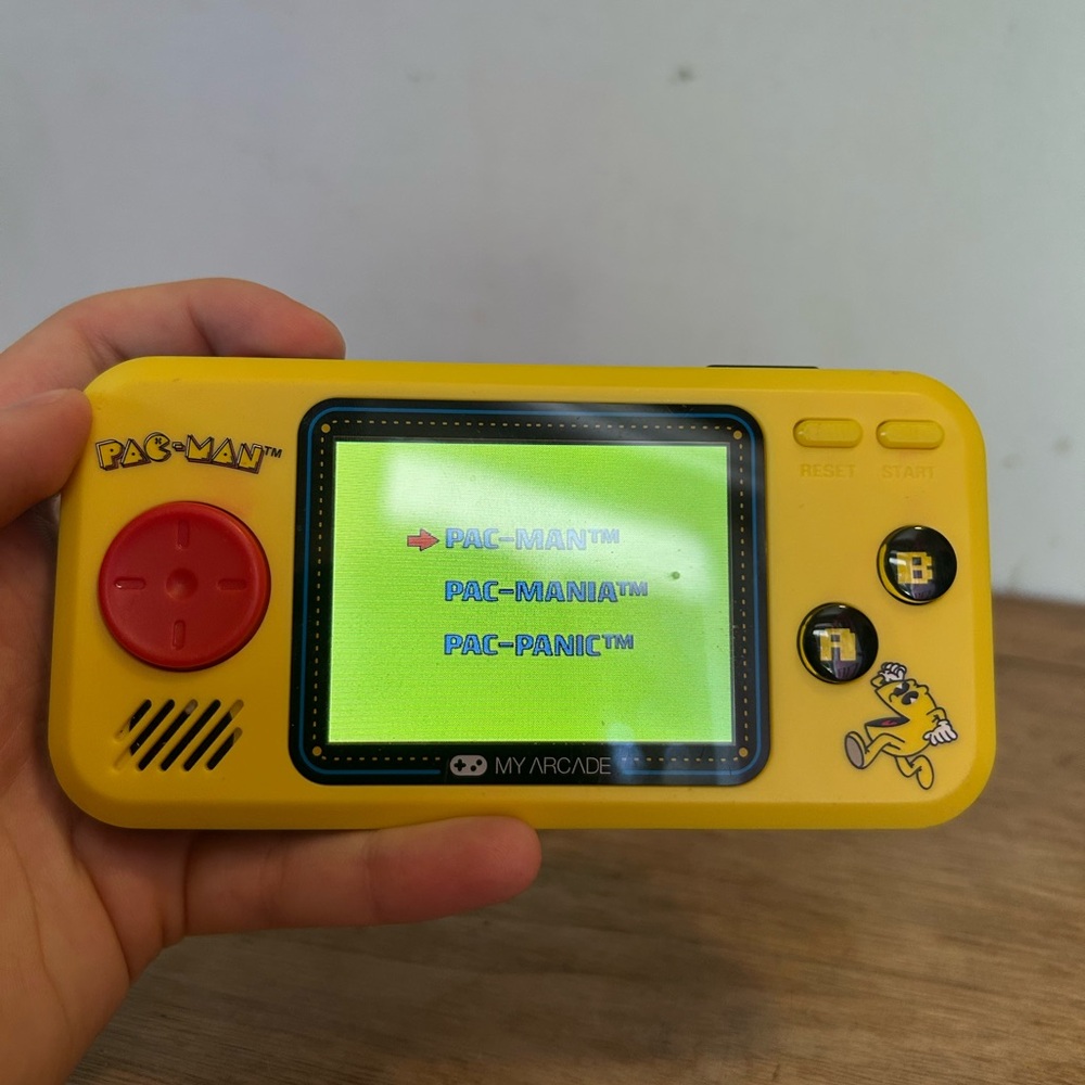 Arcade Retro Handheld Console Yellow and Red